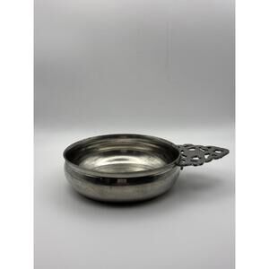 Vintage Kirk Stieff Williamsburg Pewter Porringer Bowl w/ Handle CW15-11 USA